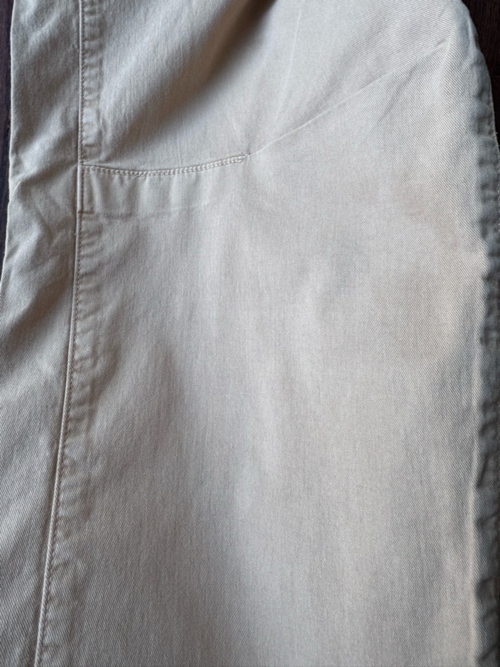 Nili Lotan Shon Mid-rise Cotton Stretch Twill Barrel Pant Camel SZ 2 - Picture 6 of 6